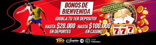 Bono de bienvenida de Sportium Colombia - hasta $20.000