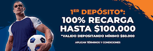 Bono de Bienvenida Rivalo - 100% de recarga hasta $100.000 en el 1er depósito