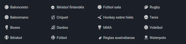 BetJuego deportes disponibles apuestas en Colombia
