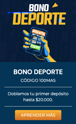 Bono deporte Rushbet Colombia - 100MAS