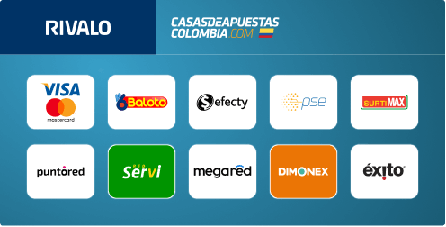 Métodos de pago y retiro en Rivalo en casasdeapuestas-colombia.com