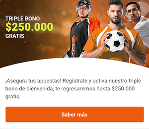 Triple Bono de $250.000 - Luckia Colombia