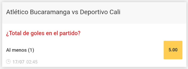 Apuestas Deportivas Liga Aguila 2019 Bucaramanga vs Deportivo Cali Bono Zamba