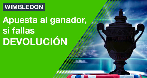 ATP Wimbledon 2019 - Cuotas de Apuestas Cashback Codere