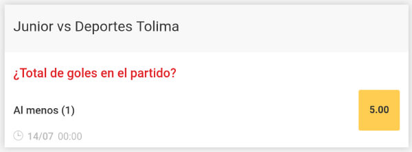Liga Aguila 2019-II Junior vs Tolima - Supercuota de Zamba
