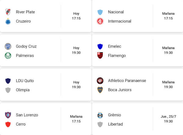 Octavos de final - Copa Libertadores 2019 Casas de apuestas Colombia