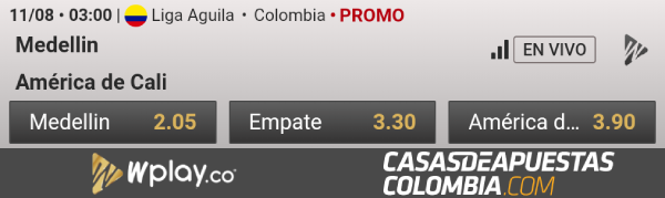 Liga Águila Fecha 5 Independiente Medellín vs América de Cali Wplay Apuestas Colombia