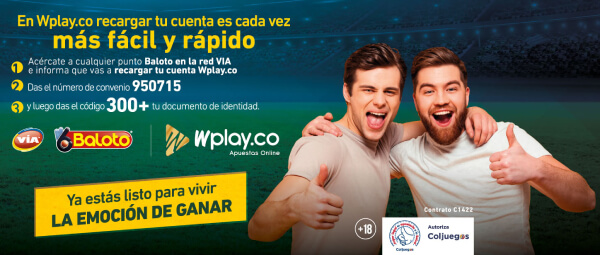 Wplay Apuestas Via Baloto Recarga Pago Colombia