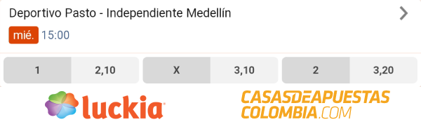 Apuestas Deportivo Pasto vs Independiente Medellin Apuestas Copa Colombia Luckia