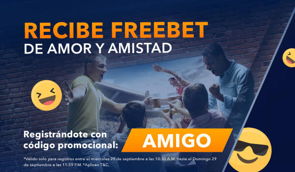 Betjuego Freebet Promocion 10000 pesos Codigo AMIGO