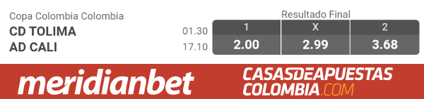 Copa Colombia 2019 - Tolima vs. Deportivo Cali Apuestas Deportivas en Colombia