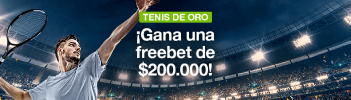 Tenis de Oro - Promoción de Codere Colombia - Freebet de $200.000 pesos