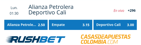 Apuestas Alianza Petrolera vs. Deportivo Cali - Liga Águila 2019-II