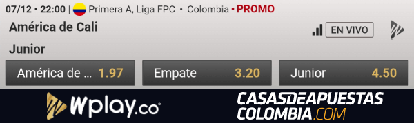 Cuotas de apuestas - Final de la Liga Águila 2019-II América de Cali vs. Junior
