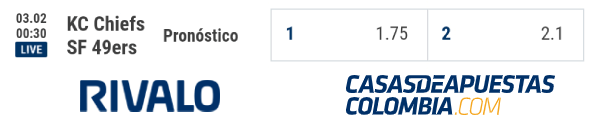 Cuotas de Apuestas - Super Bowl 2020 - Kansas City Chiefs vs. San Francisco 49ers