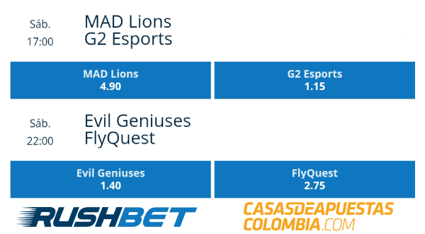 Cuotas de apuestas - LEC/LCS Primera 2020 - League of Legends Playoffs Ronda 3