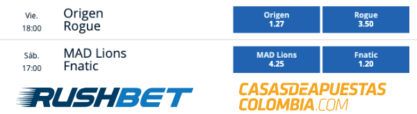 Cuotas de apuestas - LEC Primera 2020 - League of Legends Playoffs Ronda 2