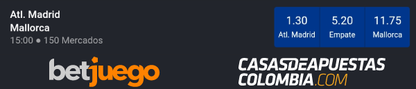 Cuotas de apuestas - Atlético Madrid vs. Mallorca - La Liga 2019/20 - 03/07/20
