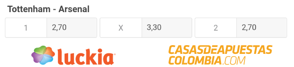 Cuotas de apuestas - Tottenham vs. Arsenal - Premier League 12/07/20