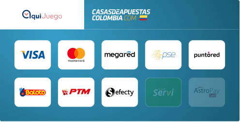 Métodos de pago en AquiJuego Colombia
