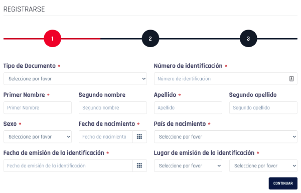Registro BetAlfa Colombia - Formulario de Registro