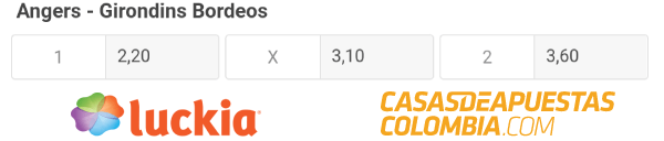 Cuotas de apuestas - Angers SCO vs. Bordeaux en Ligue 1 - 30/08/20