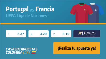Apuestas Portugal vs. Francia - UEFA Nations League 14/11/20