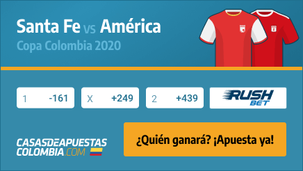 Apuestas Santa Fe vs. America de Cali - Copa Colombia 18/11/20