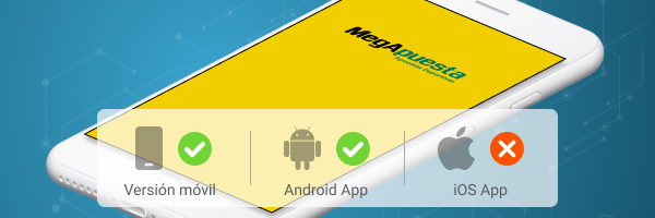 Megapuesta App Android (.apk) e iOS Apple - Banner