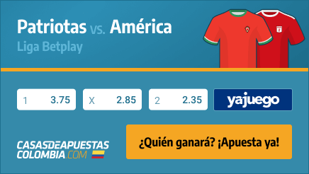Apuestas Pronósticos Patriotas vs. América - Liga Betplay 03/03/21