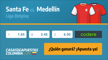 Apuestas Pronósticos Santa Fe vs. Medellín - Liga Betplay 21/02/21