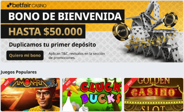 Betfair Colombia - Casino
