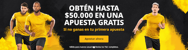 Bono de Bienvenida Betfair - Gana una apuesta gratis de hasta $50.000 COP