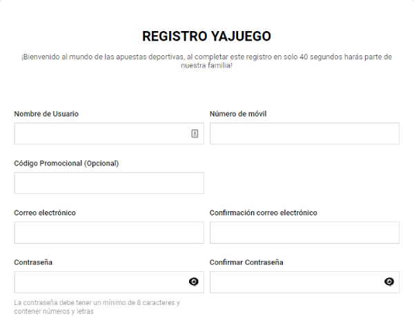 Yajuego Colombia Reseña de Opinión - Registro