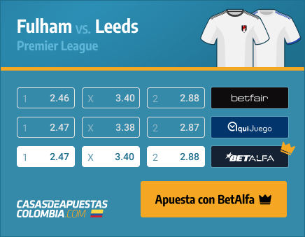 Apuestas Pronósticos Fulham vs. Leeds - Premier League 19/03/21