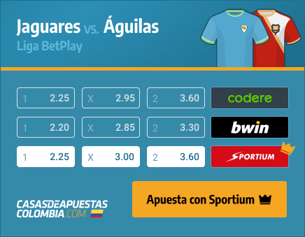 Apuestas Pronósticos Jaguares vs. Águilas Doradas - Liga Betplay 19/03/21