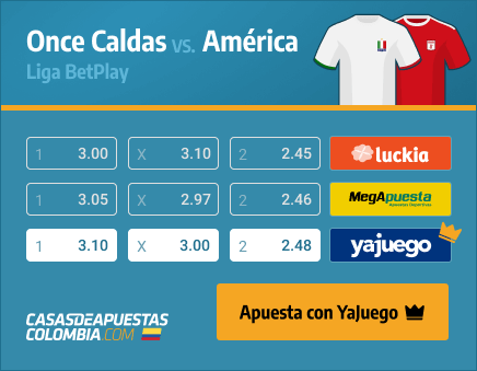 Apuestas Pronósticos Once Caldas vs. América - Liga Betplay 20/03/21