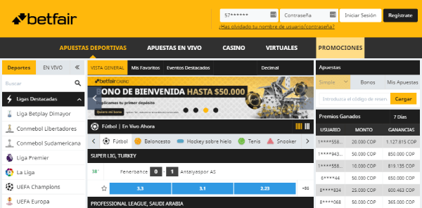 Betfair casa de apuestas