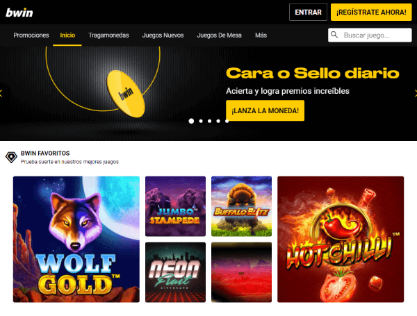 Análisis de Bwin Colombia - Página de Casino