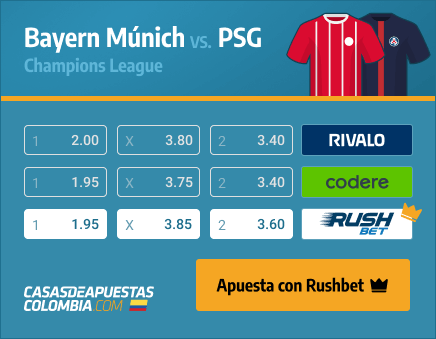 Apuestas Pronósticos Bayern Múnich vs. PSG - Champions League 07/04/21