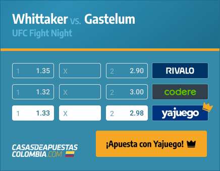 Apuestas Pronósticos Whittaker vs. Gastelum - UFC Fight Night 17/04/21