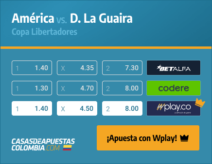 Apuestas Pronósticos América vs. Dep. La Guaira - Libertadores 19/05/21
