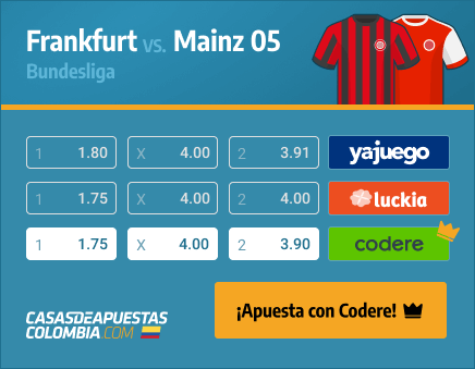 Apuestas Pronósticos Frankfurt vs. Mainz 05 - Bundesliga 09/05/21