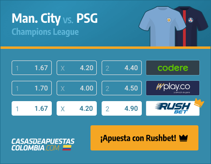 Apuestas Pronósticos Manchester City vs. PSG - Champions League 04/05/21