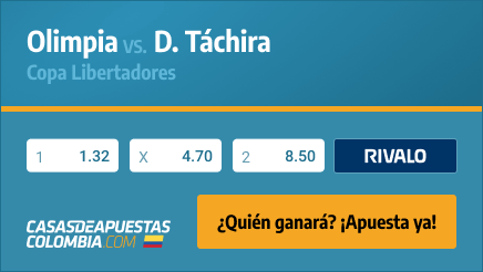 Apuestas Pronósticos Olimpia vs. Deportivo Táchira - Libertadores 26/05/21