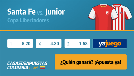 Apuestas y pronósticos Santa Fe vs. Junior - Copa Libertadores 2021 - 25/05/2021