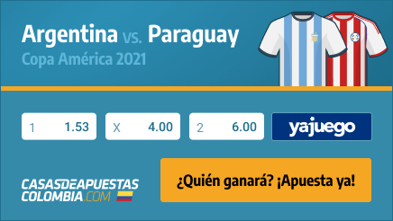 Apuestas Pronósticos Argentina vs. Paraguay - 21/06/21 Copa América 2021