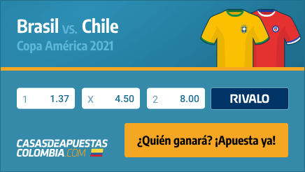 Apuestas y Pronósticos - Brasil vs. Chile - Cuartos de Final Copa América 2020 - Casasdeapuestas-colombia.com