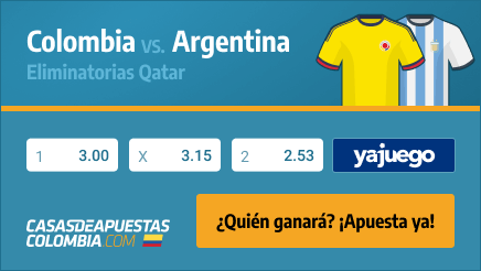 Apuestas Pronósticos Colombia vs. Argentina – Eliminatorias Qatar 08/06/21