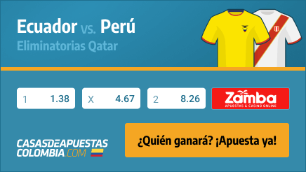 Apuestas Pronósticos Ecuador vs. Perú - Eliminatorias Qatar 2022 08/06/21